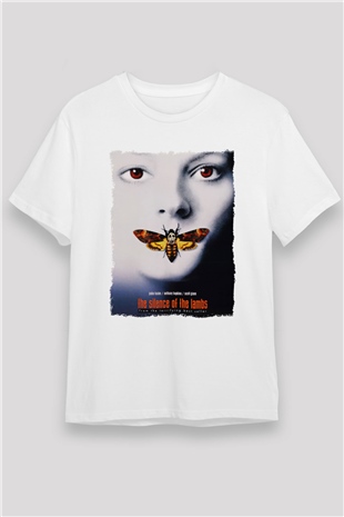 Silence of the Lambs Beyaz Unisex Tişört T-Shirt