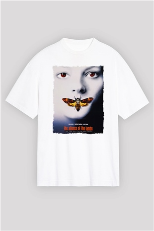 Silence of the Lambs Beyaz Oversize Tişört Oversize T-shirt