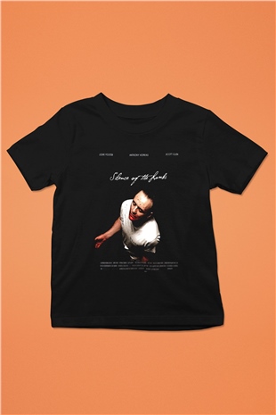 Silence of the Lambs Siyah Unisex Çocuk Tişört