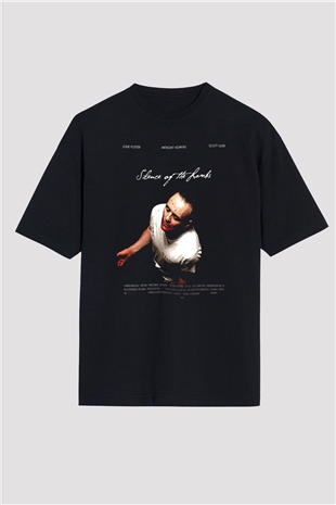 Silence of the Lambs Siyah Oversize Tişört Oversize T-shirt
