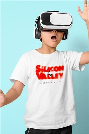 Silicon Valley Beyaz Unisex Çocuk Tişört
