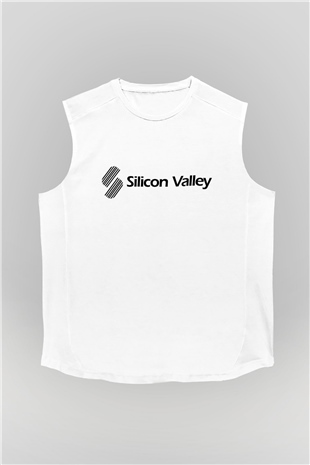Silicon Valley Beyaz Unisex Kolsuz Tişört