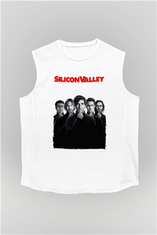 Silicon Valley Beyaz Unisex Kolsuz Tişört