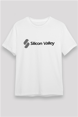 Silicon Valley Beyaz Unisex Tişört T-Shirt