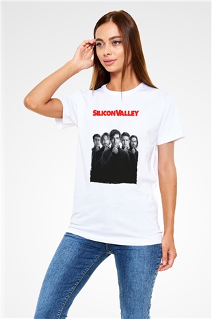 Silicon Valley Beyaz Unisex Tişört T-Shirt