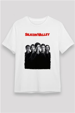 Silicon Valley Beyaz Unisex Tişört T-Shirt