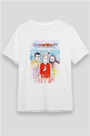 Silicon Valley Beyaz Unisex Tişört T-Shirt
