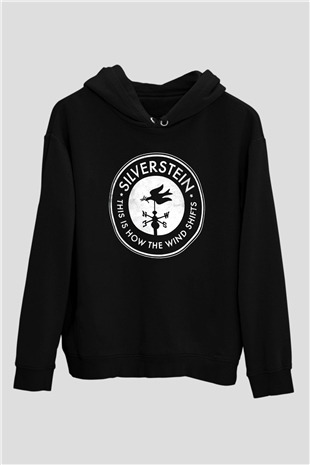 Silverstein Siyah Unisex Kapşonlu Sweatshirt