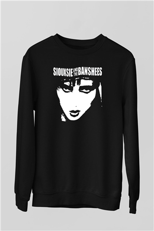 Siouxsie and the Banshees Siyah Unisex Sweatshirt