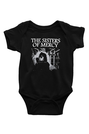 Sisters Of Mercy Baskılı Unisex Siyah Bebek Body - Zıbın