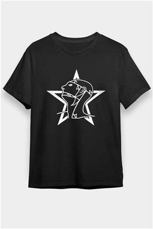 Sisters Of Mercy Baskılı Unisex Siyah Tişört - Tshirt