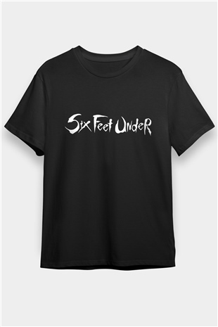 Six Feet Under Siyah Unisex Tişört T-Shirt - TişörtFabrikası