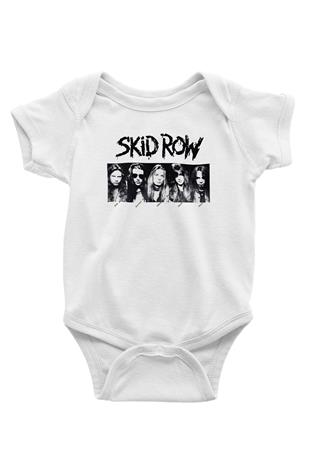 Skid Row Baskılı Beyaz Unisex Bebek Body - Zıbın