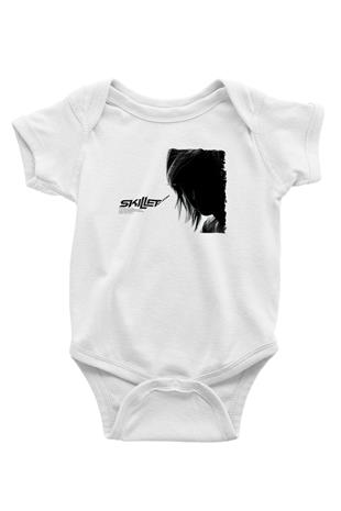 Skillet Baskılı Beyaz Unisex Bebek Body - Zıbın