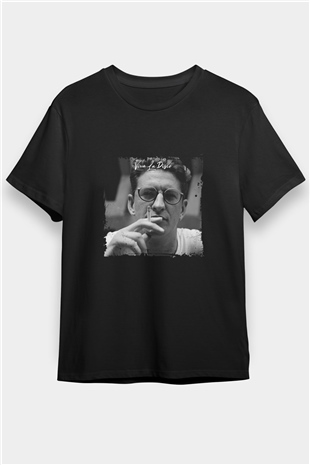 Skream Baskılı Unisex Siyah Tişört