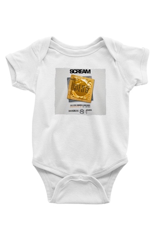 Skream Beyaz Bebek Body - Zıbın