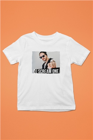 Skream Beyaz Unisex Çocuk Tişört