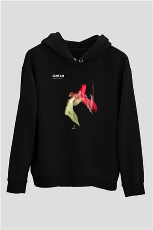 Skream Beyaz Unisex Kapüşonlu Sweatshirt