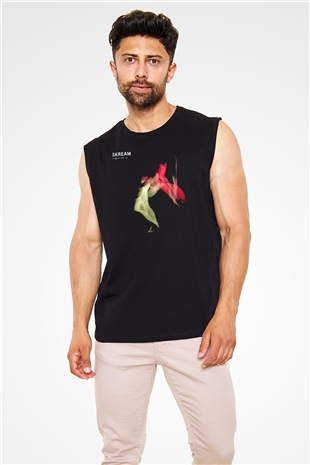 Skream Beyaz Unisex Kolsuz Tişört