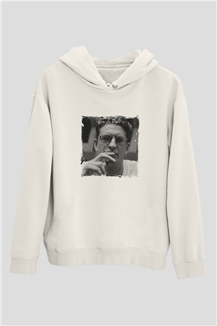 SkreamBaskılı Beyaz Hoodie