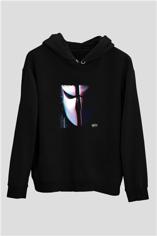 Skrillex Baskılı Unisex Siyah Hoodie