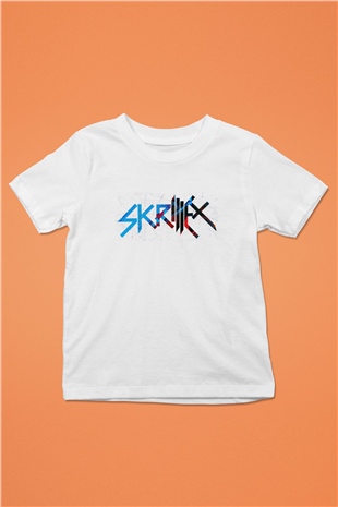 Skrillex Beyaz Unisex Çocuk Tişört