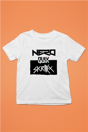 Skrillex Beyaz Unisex Çocuk Tişört