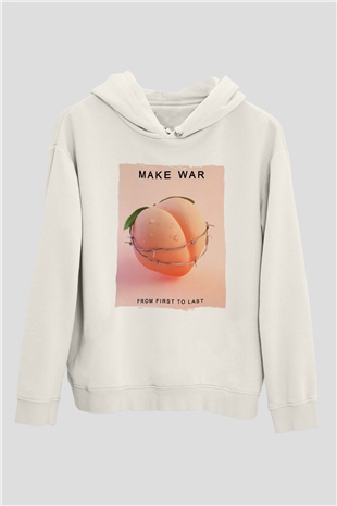 Skrillex Beyaz Unisex Kapüşonlu Sweatshirt