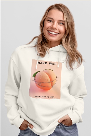 Skrillex Beyaz Unisex Kapüşonlu Sweatshirt