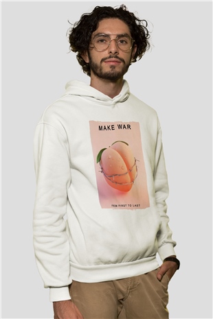Skrillex Beyaz Unisex Kapüşonlu Sweatshirt