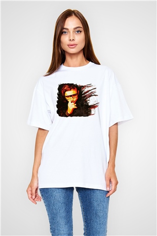 Skrillex Beyaz Unisex Oversize Tişört T-Shirt