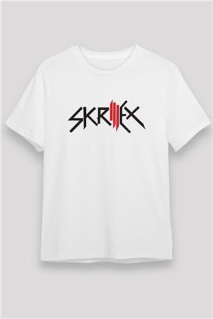 Skrillex Beyaz Unisex Tişört T-Shirt - TişörtFabrikası