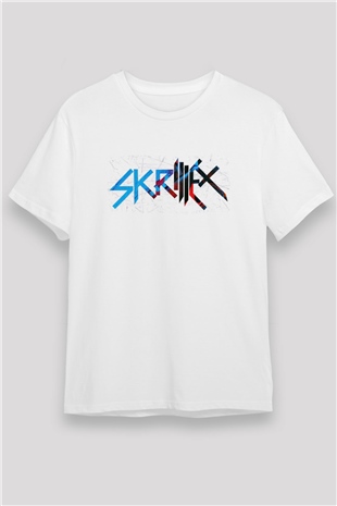 Skrillex Beyaz Unisex Tişört T-Shirt - TişörtFabrikası