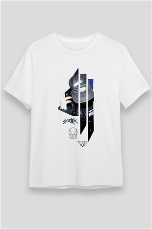 Skrillex Beyaz Unisex Tişört T-Shirt - TişörtFabrikası