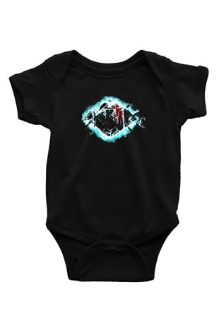 Skrillex Siyah Bebek Body - Zıbın