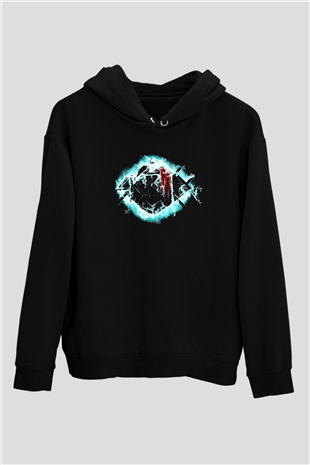 Skrillex Siyah Unisex Kapüşonlu Sweatshirt