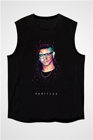 Skrillex Siyah Unisex Kolsuz Tişört