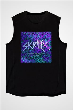 Skrillex Siyah Unisex Kolsuz Tişört