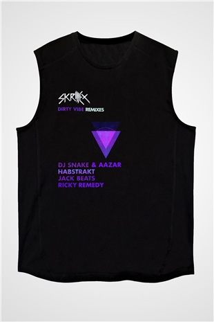 Skrillex Siyah Unisex Kolsuz Tişört