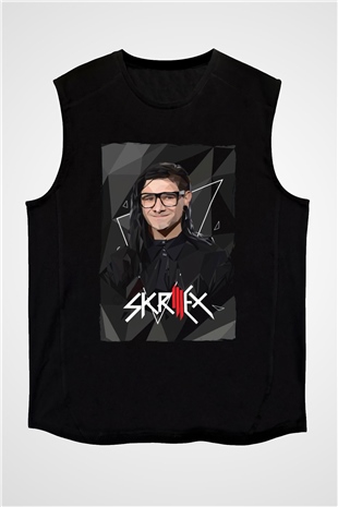 Skrillex Siyah Unisex Kolsuz Tişört