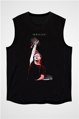 Skrillex Siyah Unisex Kolsuz Tişört
