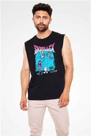 Skrillex Siyah Unisex Kolsuz Tişört