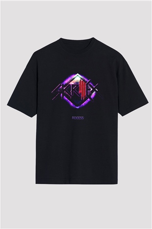 Skrillex Siyah Unisex Oversize Tişört T-Shirt
