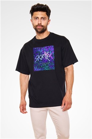 Skrillex Siyah Unisex Oversize Tişört T-Shirt
