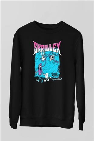 Skrillex Siyah Unisex Sweatshirt