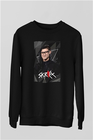 Skrillex Siyah Unisex Sweatshirt