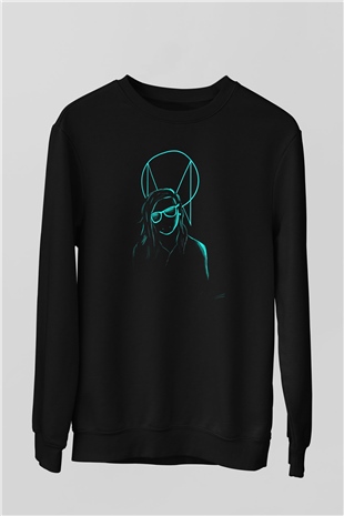 Skrillex Siyah Unisex Sweatshirt