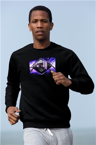 Skrillex Siyah Unisex Sweatshirt