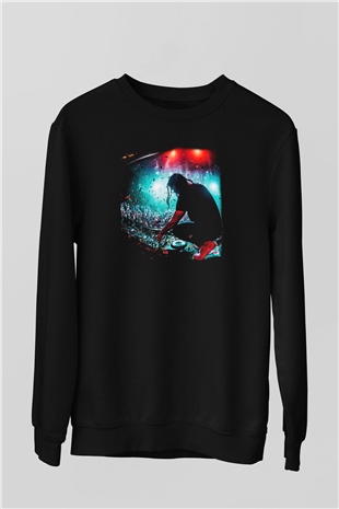 Skrillex Siyah Unisex Sweatshirt