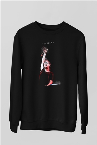 Skrillex Siyah Unisex Sweatshirt